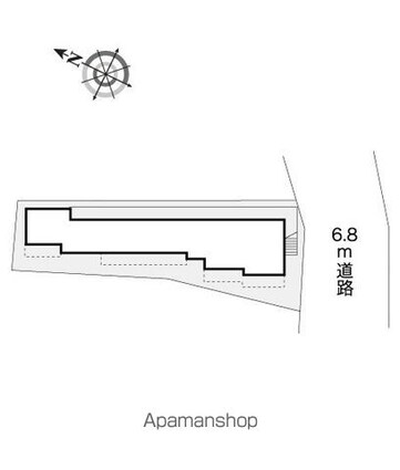 レオパレス雑餉隈３[1K/15.27m2]の配置図