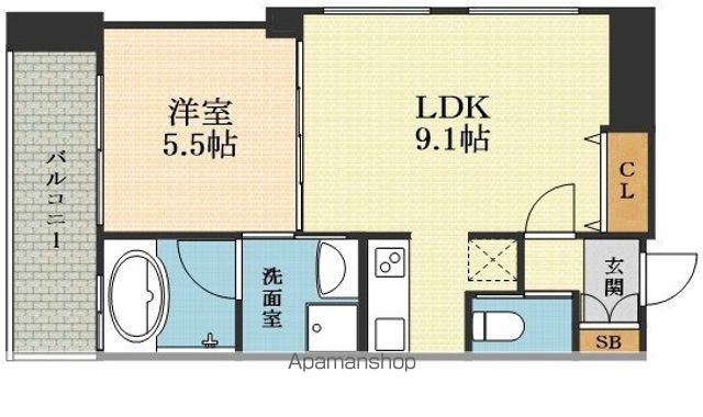 アーバンフラッツ西中島の間取り写真