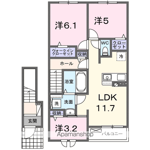 ウェルシュガーデンⅡの間取り