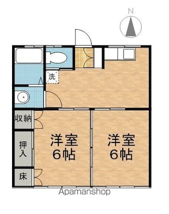 メゾン柳原[2K/41m2]の間取図