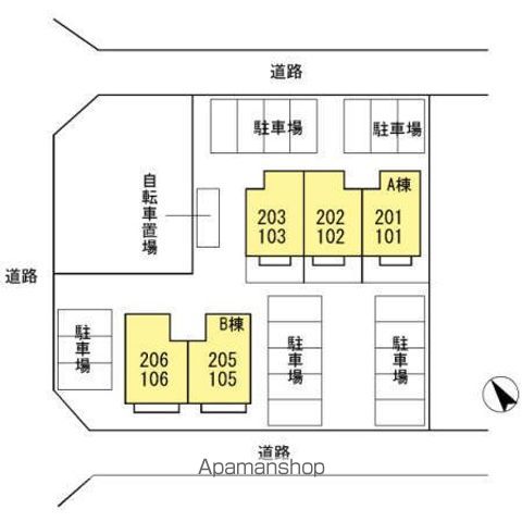 セジュール本田　Ａ 103 ｜ 静岡県浜松市中央区高丘東３丁目48-14（賃貸アパート1LDK・1階・42.04㎡） その10