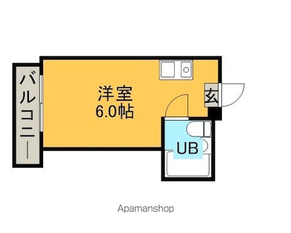 セラヴィ[1R/16m2]の間取図