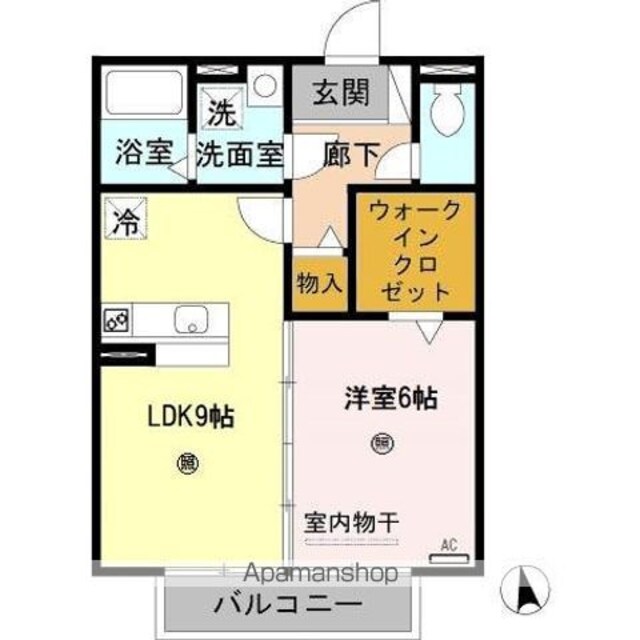 コンフォート[1LDK/40.29m2]の間取図