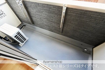 ヒカルサ　甲府住吉ノース[1K/28.87m2]のバルコニー