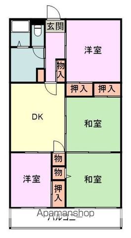 アレスト香椎の間取り写真