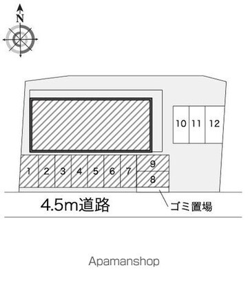 レオパレス上水[1K/19.87m2]の配置図
