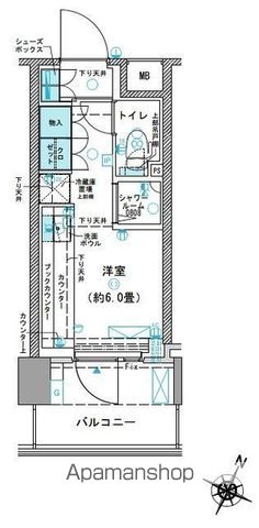 コムレジ赤羽 学生棟の間取り写真