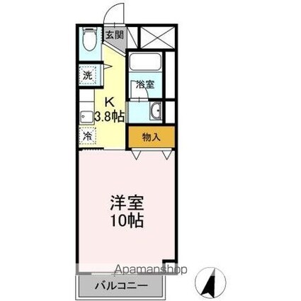 シャルマンホームズ[1K/31.5m2]の間取図