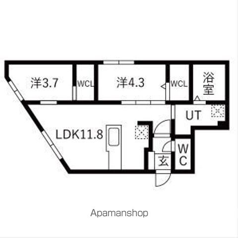 ラグランジュ円山の間取り写真