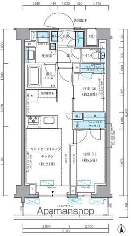 パークアクシス品川シーサイドの間取り写真