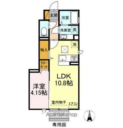 Ｇｒａｎｄ　Ｃａｌｉｃｅ　（グランカリス）[1LDK/36.53m2]の間取図