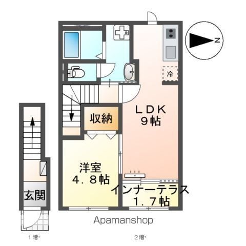 薬園町アパートの間取り写真
