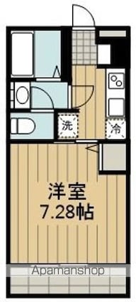 福生セイワレジデンス[1K/23.18m2]の間取図