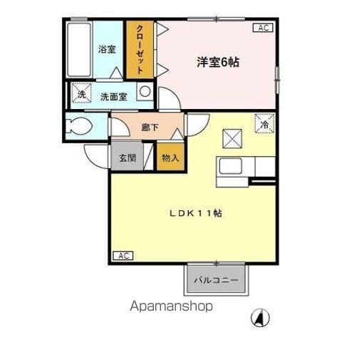 アトリオ小新 Aの間取り写真