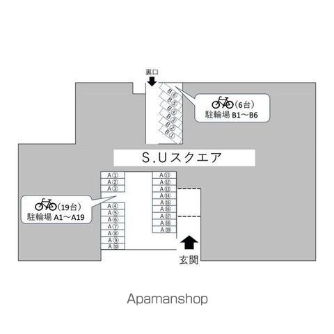 S.Uスクエアの内装写真