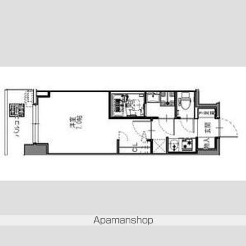 SーRESIDENCE難波大国町DEUXの間取り写真