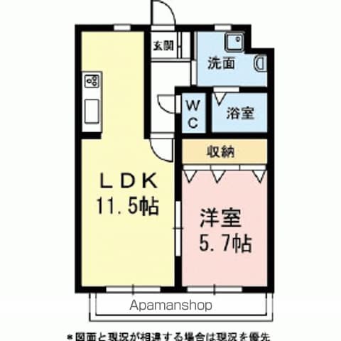 浜松市浜名区横須賀のマンションの間取り