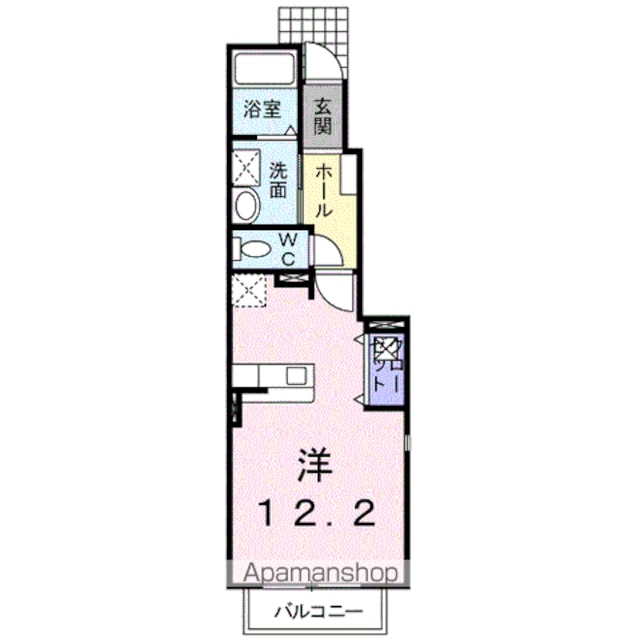 成生　Ⅱ[1R/32.9m2]の間取図