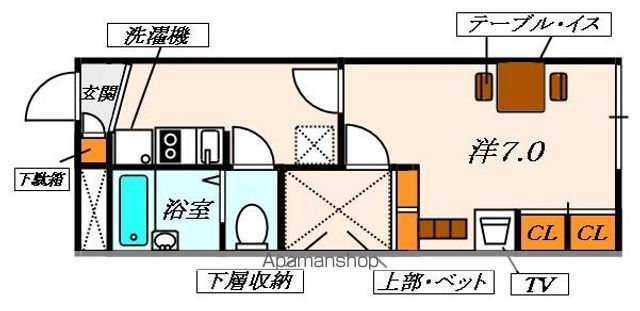 レオパレスWILD BOARの間取り写真