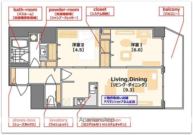 サンマイン北浜の間取り写真