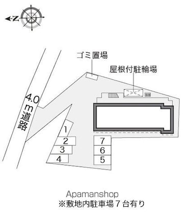 レオパレス吉野川[1K/19.87m2]の駐車場2