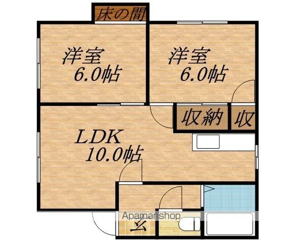 ハイツ山崎の間取り写真