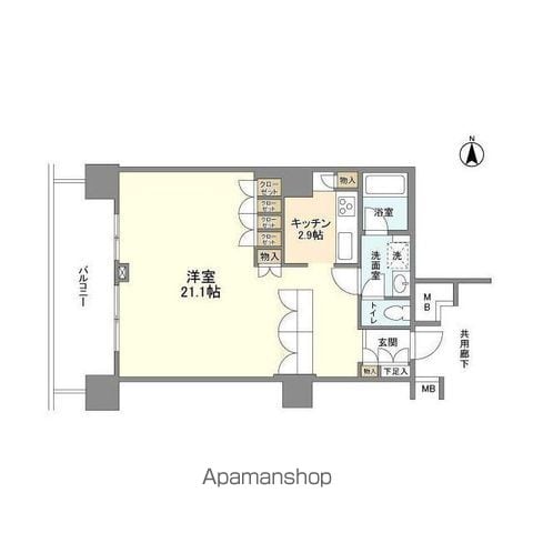 豊洲シエルタワーの間取り写真