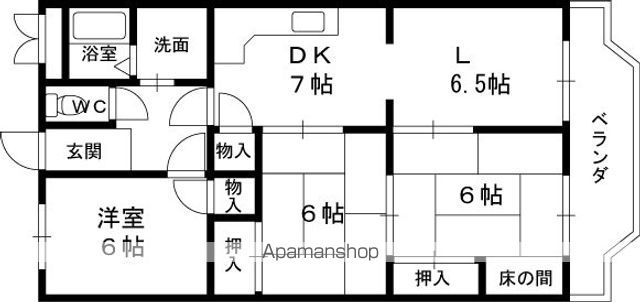 夙川ライムヴィラの間取り写真