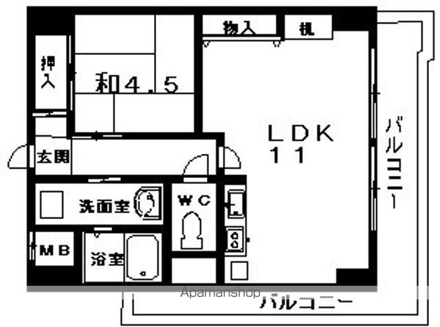 パークモダン新大阪の間取り写真