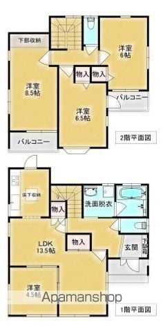 ＪＲ川越線 西大宮駅 徒歩32分 2階建 築25年の間取り写真