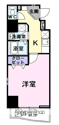 アゲート 白壁の間取り写真