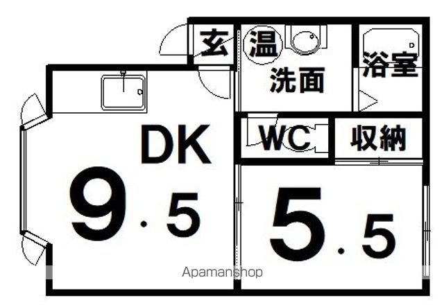 わんわんハイツの間取り写真
