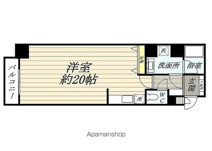 フローレンスＡＫＩＳＨＩＭＡ[1R/42.28m2]の間取図