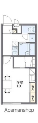 レオパレスシティー　パル[1K/23.18m2]の間取図