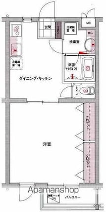 グラントレゾール明大前[1LDK/40.42m2]の間取図