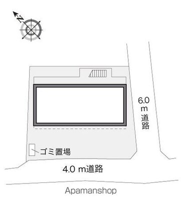 レオパレスソレーユ[1K/19.87m2]の配置図