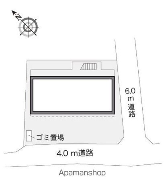 レオパレスソレーユ[1K/19.87m2]の配置図