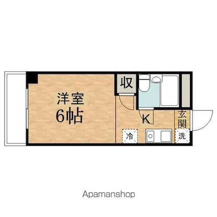 メゾン・ド・ラフィーネ[1R/17.5m2]の間取図