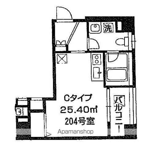 山手線 日暮里駅 徒歩11分 9階建 築20年の間取り写真