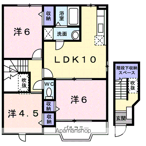 【シュクセ・ベージョＡ棟の間取り】