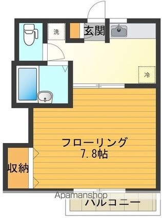 アーク・イノウエ[1K/23.49m2]の間取図