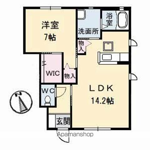 シャーメゾン霧ケ峰 D棟の間取り写真