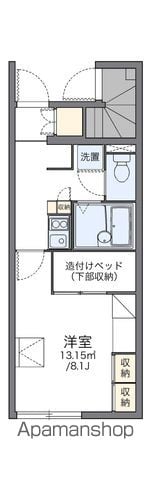 レオパレスグリーンパル滝道の間取り写真