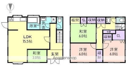 和歌山県和歌山市石橋丁[4LDK/109.98m2]の間取図
