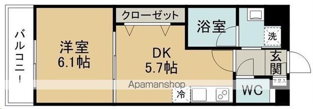 アスコット出花の間取り写真