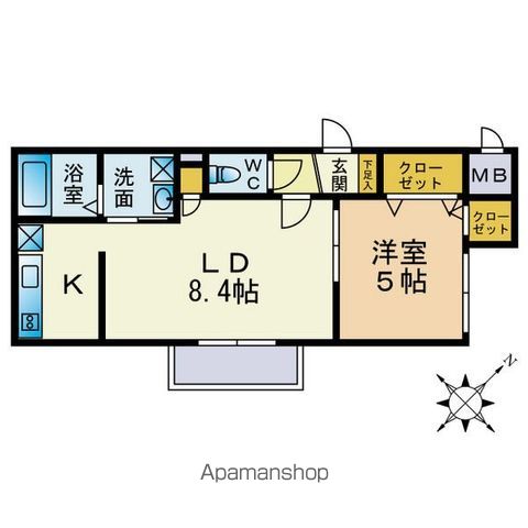 アクアトピア福住の間取り写真