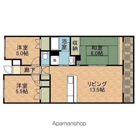 ゼンコウコーポラス8号館の間取り写真