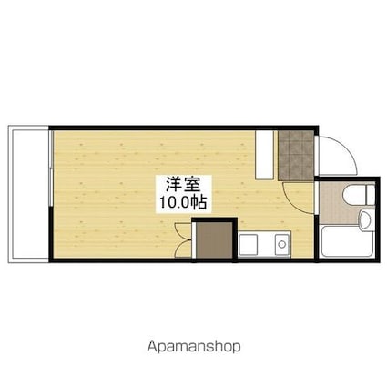 アコード横川[1R/20.96m2]の間取図