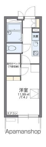 レオパレス勝山の間取り