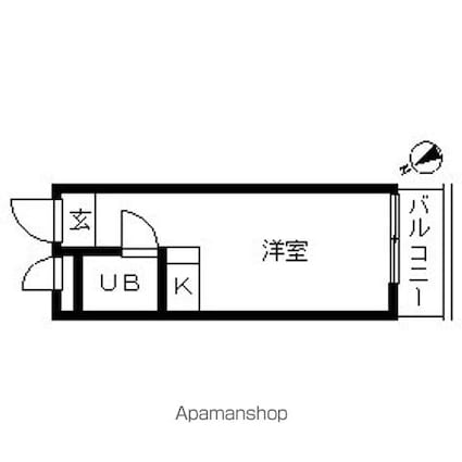 ハイ・シティ表参道[1R/14.52m2]の間取図